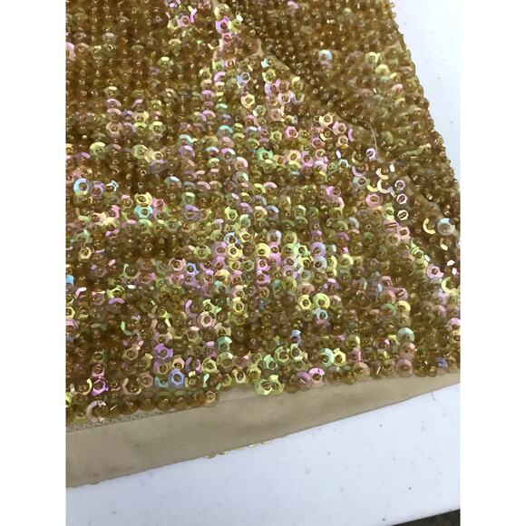 Vintage Attitudes by Debra gold sequin tank top - Picture 5 of 5